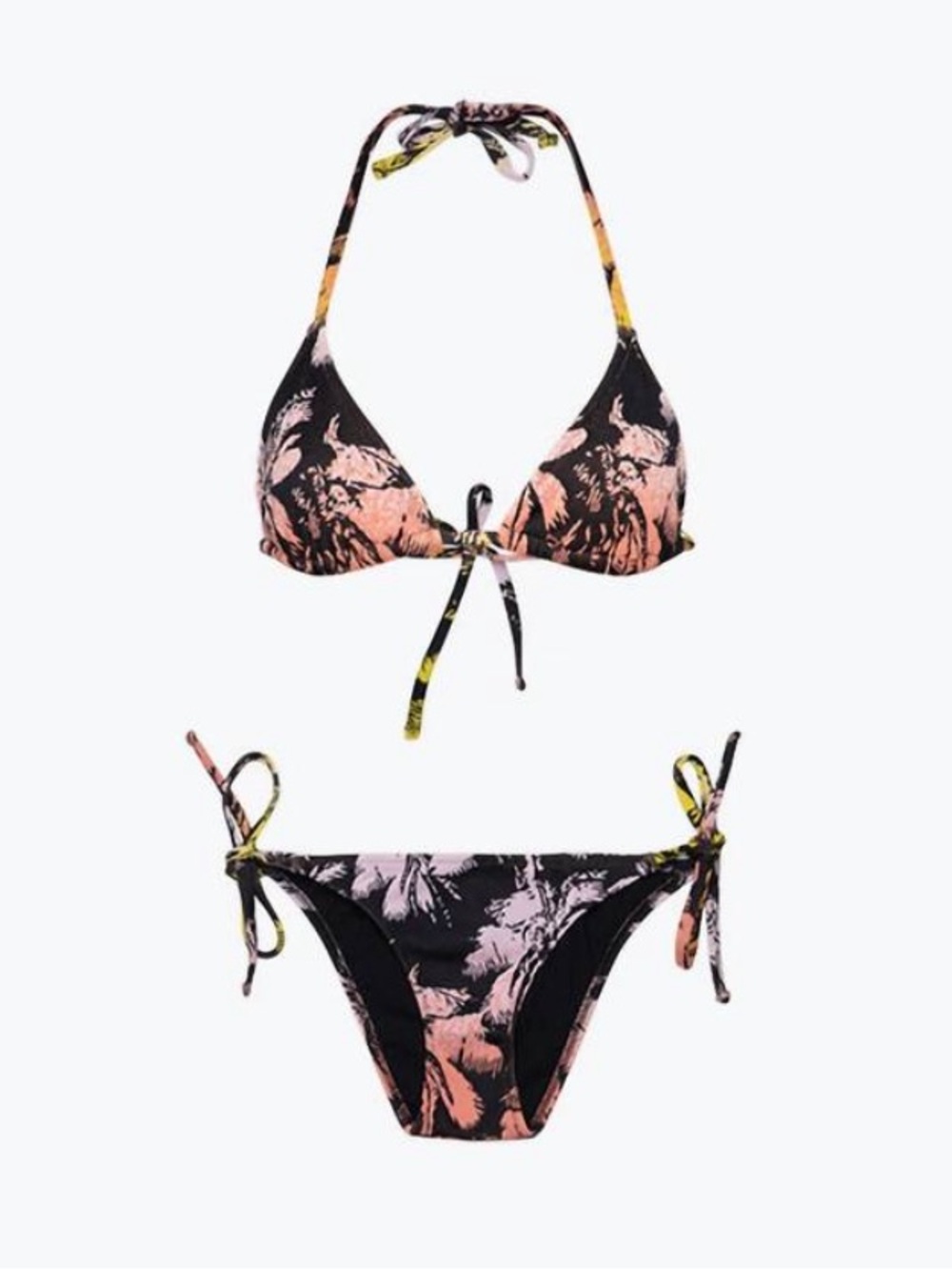 Revolve Solid & Striped The Iris Bikini Set NWT Ombre Palm Blackout M